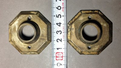 画像2: Brass "Octagon" Door Back Plates【2P SET】