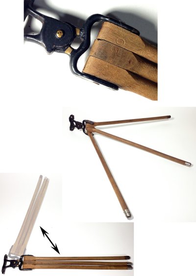 画像1: 1880-1900's  "Iron and Wood" Towel Rack 