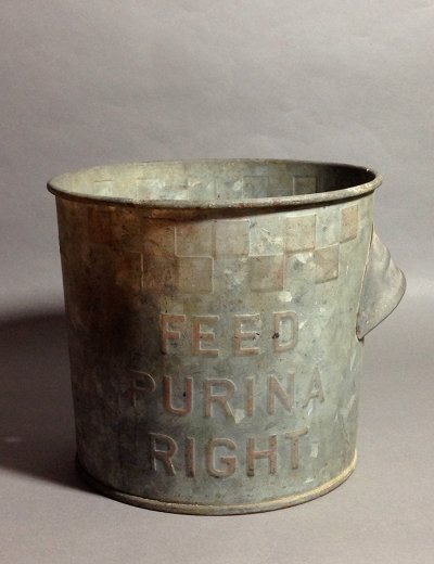 画像1: 1930-40's "CHECKER" Country Bucket