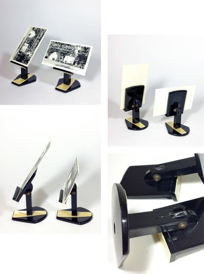 画像1: 1940's Art Deco "Lucite" Card Holder Stand