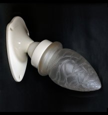 画像2: 1930's Art Deco 【Glass＆Porcelain】 Wall Sconce (2)