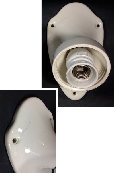 画像2: 1930's Art Deco 【Glass＆Porcelain】 Wall Sconce