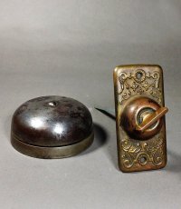 画像1: 1900's "Cast Iron＆Brass" Loud Doorbell (1)