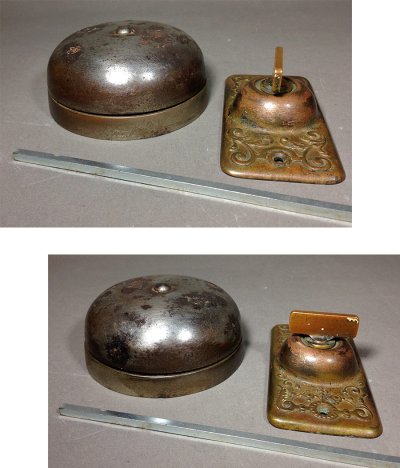 画像2: 1900's "Cast Iron＆Brass" Loud Doorbell