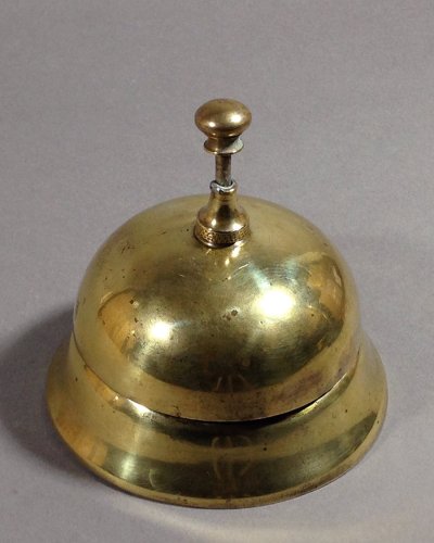 画像1: 1880-1900's  Cast Brass Reception Bell 