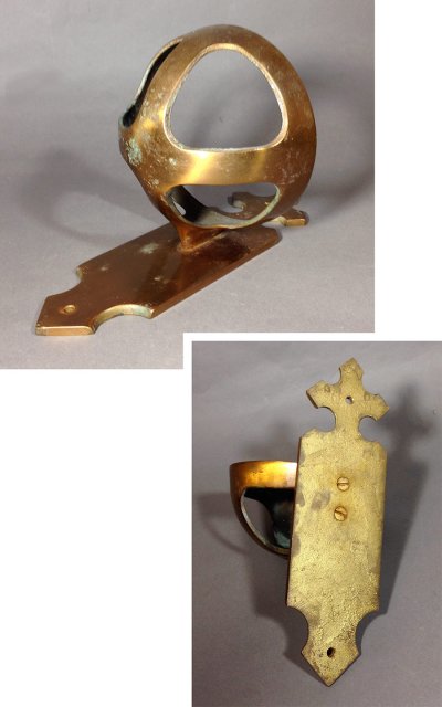 画像1: 1940-50's【 + CHURCH + 】Cast Brass Wall Mount Holder 