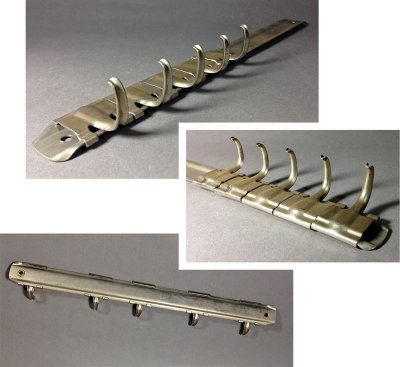 画像1: 1950-60's "Adjustable Position" Small Hook Rack