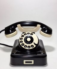 画像1: - 実働品 - German Bakelite Telephone【Black】 (1)