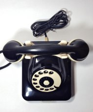 画像5: - 実働品 - German Bakelite Telephone【Black】 (5)