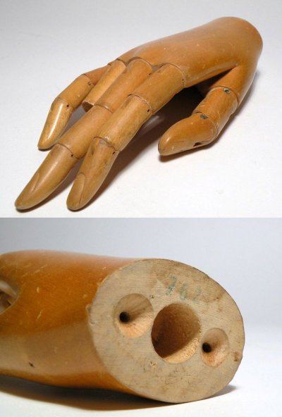 画像2: 1930's "Mechanical" Wood Hand