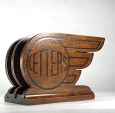 画像1: 1930's【LETTERS】Wooden Letter Holder  (1)