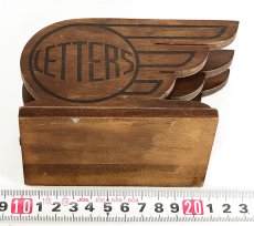 画像10: 1930's【LETTERS】Wooden Letter Holder  (10)