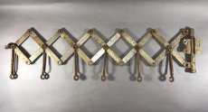 画像6: “RUSTY!!” 1920's "EXTENSION" Steel Garment Hanger Rack (6)