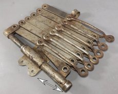 画像3: “RUSTY!!” 1920's "EXTENSION" Steel Garment Hanger Rack (3)