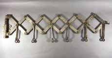 画像5: “RUSTY!!” 1920's "EXTENSION" Steel Garment Hanger Rack (5)