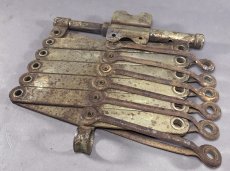 画像8: “RUSTY!!” 1920's "EXTENSION" Steel Garment Hanger Rack (8)