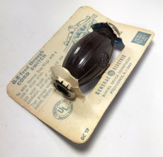 画像2: 1930-40's "G.E." Brown Bakelite Switch【DEAD STOCK】 (2)