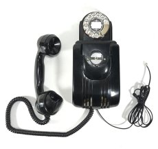 画像7: - 実働品 - Early-1930's “Very!! Art Deco” Streamlined Bakelite Telephone (7)