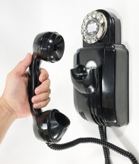 画像5: - 実働品 - Early-1930's “Very!! Art Deco” Streamlined Bakelite Telephone (5)