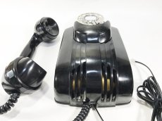 画像8: - 実働品 - Early-1930's “Very!! Art Deco” Streamlined Bakelite Telephone (8)