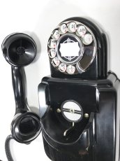 画像11: - 実働品 - Early-1930's “Very!! Art Deco” Streamlined Bakelite Telephone (11)