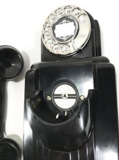 画像10: - 実働品 - Early-1930's “Very!! Art Deco” Streamlined Bakelite Telephone (10)