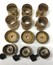 画像7: Lot 6 Antique【PAISTE】Light Bulb Sockets  (7)