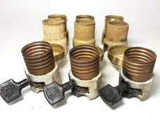 画像8: Lot 6 Antique【PAISTE】Light Bulb Sockets  (8)