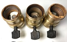 画像3: Lot 6 Antique【PAISTE】Light Bulb Sockets  (3)