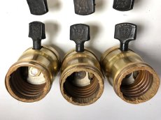 画像4: Lot 6 Antique【PAISTE】Light Bulb Sockets  (4)