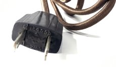 画像2: 1940's Rayon Electric cord + Plug (2)