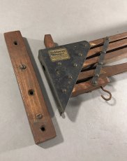 画像7: 1920-30's "Holds more Hanger" Wood＆STEEL Folding Hanger (7)