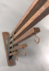 画像5: 1920-30's "Holds more Hanger" Wood＆STEEL Folding Hanger (5)