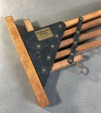 画像5: 1920-30's "Holds more Hanger" Wood＆STEEL Folding Hanger (5)