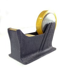 画像1: 1940-50's "STREAMLINE" Iron Tape Dispenser 【Black】 (1)