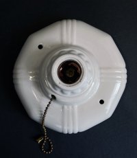 画像6: 1930-40's Art Deco Porcelain Bare Bulb Light (6)