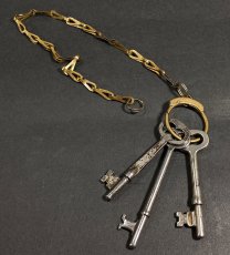 画像1: 1930-40's Brass Key Chain (1)