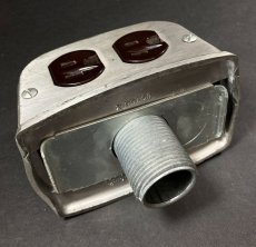 画像7: 1950-60's Surface Mount Aluminum Outlets  (7)