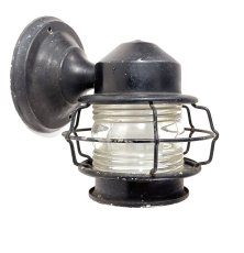 画像2: 1930's "Shabby" Caged Porch Lamp (2)