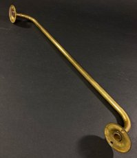 画像4: 1910-20's "Shabby" Solid Brass Towel Bar (4)