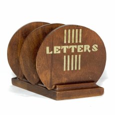 画像1: =LETTERS=　 1930's【ART DECO】Wooden Letter Holder (1)