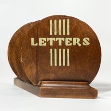 画像6: =LETTERS=　 1930's【ART DECO】Wooden Letter Holder (6)