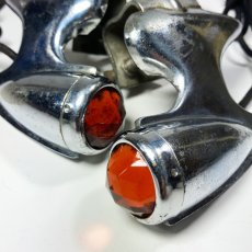 画像10: ★Amber Jeweled★   1930's -Pair- Tail Gunner Side Marker Lights (10)