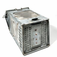 画像7: 1910-20's "Galvanized Steel" Folding Candle Lantern (7)