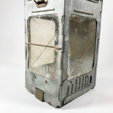 画像4: 1910-20's "Galvanized Steel" Folding Candle Lantern (4)