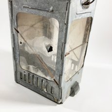 画像5: 1910-20's "Galvanized Steel" Folding Candle Lantern (5)