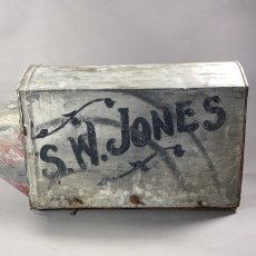 画像5: 1910-20's Galvanized Steel U.S. MAILBOX (5)