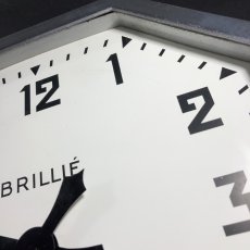 画像5: 1940's French Art Déco ★BRILLIE★ Wall Clock  【特大です】 (5)