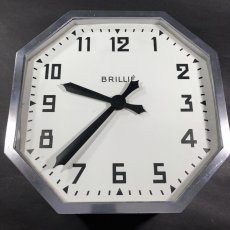 画像4: 1940's French Art Déco ★BRILLIE★ Wall Clock  【特大です】 (4)