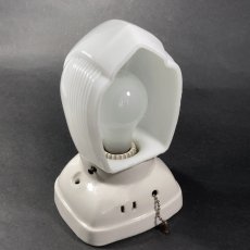 画像4: 1930-40's Art Deco Porcelain Bathroom Lamp (4)